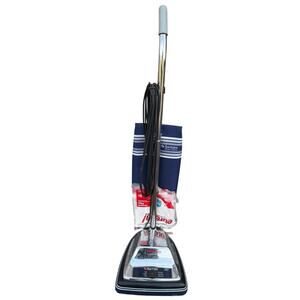 🧹 Vintage Sanitaire Heavy Duty Upright Vacuum Cleaner Chrome & Blue S645 & bags